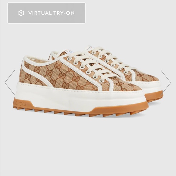 Gucci women’s GG sneaker size 37.5 E/ 7.5B - Picture 1 of 9